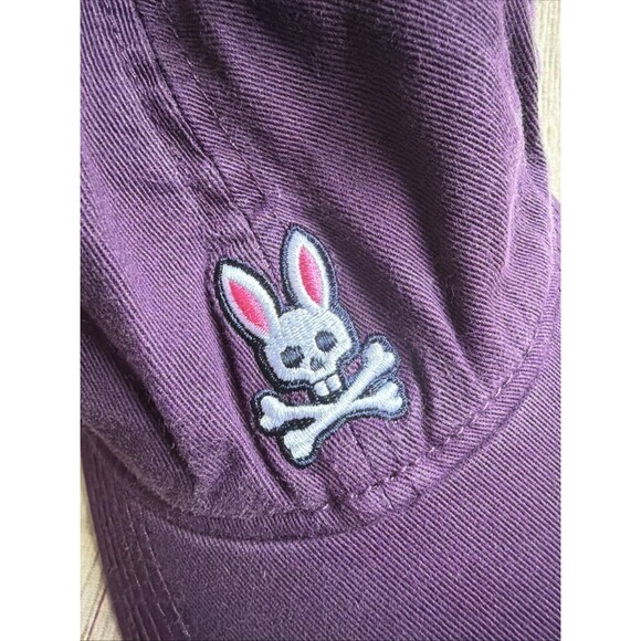 Psycho Bunny Men's  Purple Mulberry Baseball Cap - Picture 2 of 6